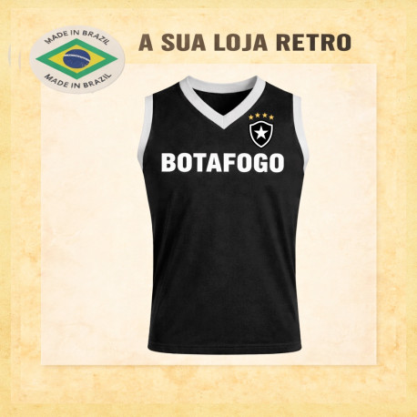 Regata retrô Preta botafogo Coca Cola