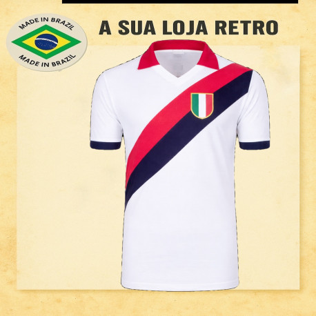 Camisa retrô Milan AC 2 Faixas - ITA