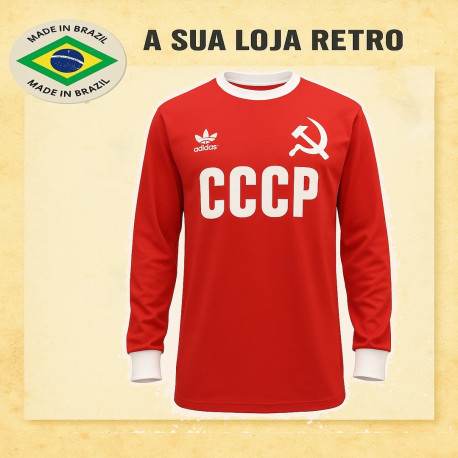 Camisa retrô CCCP vermelha
