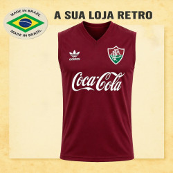 Regata retrô Fluminense Grena Coca Cola