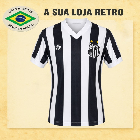 Camisa retrô Santos Listrada Topper 1982-83