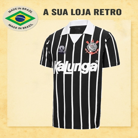 Camisa retrô Corinthians FINTA kalunga 1990
