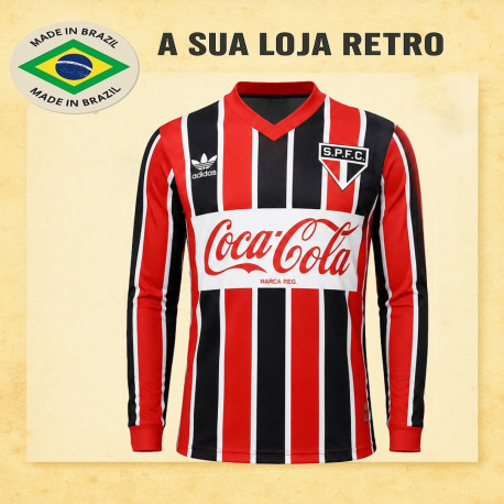 Camisa retrô São Paulo FC coca cola-ML 1990