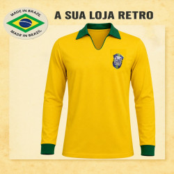 Camisa retro Brasil 1962