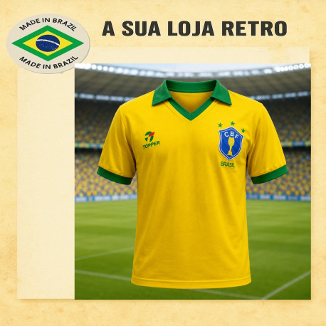 Camisa retrô Seleção brasileira Pronta entrega - 1986