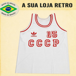 Regata retrô Branca CCCP