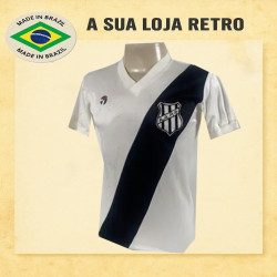 Camisa retrô branca Atlética Ponte Preta Topper