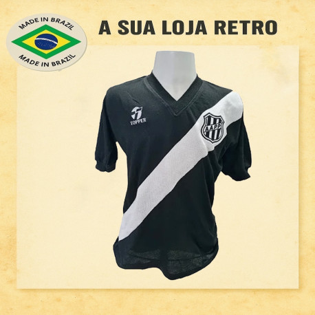 Camisa retrô branca Atlética Ponte Preta Topper