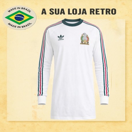 Camisa retrô Mexico ML branca - 1987