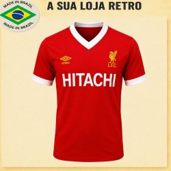 Camisa retrô Liverpool Hitachi 1978 - ENG