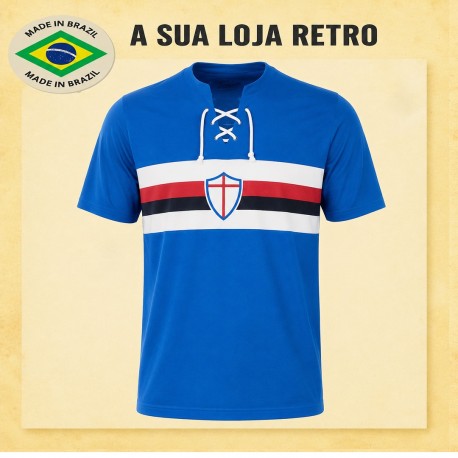 Camisa retrô Sampdoria cordinha- ITA