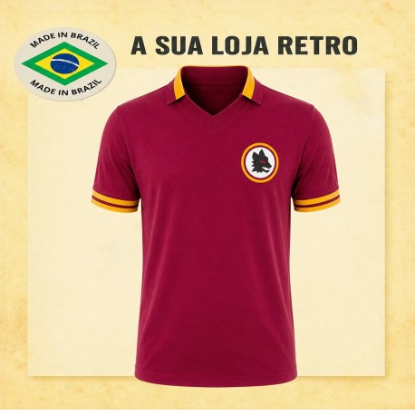 Camisa Retrô Roma tradicional- ITA