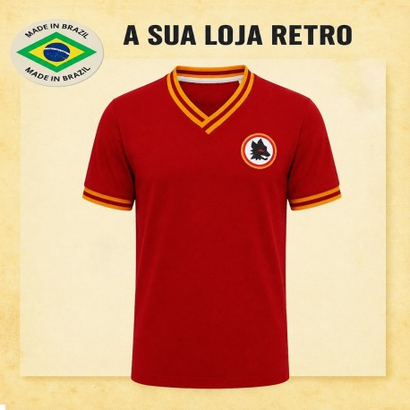 Camisa Retrô Roma 1980- ITA