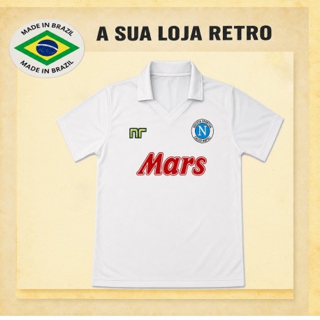 Camisa Retrô Napoli Mars vermelha ML - ITA