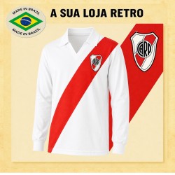 Camisa retrô River Plate manga longa - ARG