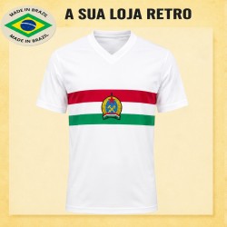 Camisa retrô Hungria branca 1950