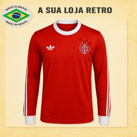 Camisa retrô Internacional Louro Verde ML -