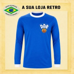 Camisa retrô Seleção da Alemanha DDR ML - 1980