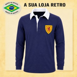 Camisa retrô Escocia tradicional ML gola polo