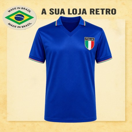 Camisa Retrô da Italia Paolo Rossi - 