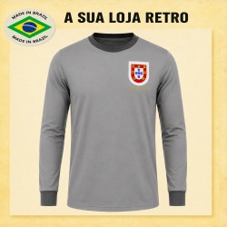 Camisa retrô Portugal cinza ML- 1921