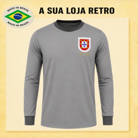 Camisa retrô Portugal cinza ML- 1921