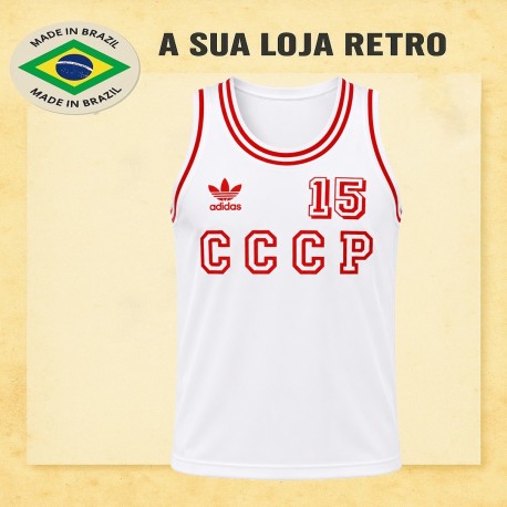 Regata retrô Branca CCCP
