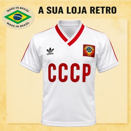 Camisa retrô CCCP Branca 1980