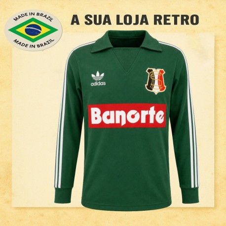 Camisa retro Santa Cruz goleiro banorte verde 1987