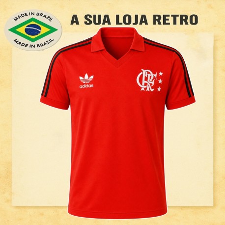 Camisa retrô Flamengo Lubrax preta