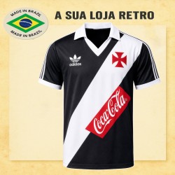 Camisa retrô Vasco - 1987 Coca Cola Vermelha