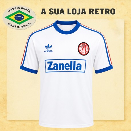 Camisa Retrô San Lorenzo de Almagro Zanella branca- ARG