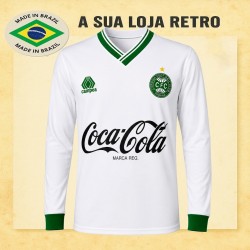 Camisa retrô Coritiba 1989 branca campeâo 