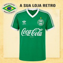 Camisa retrô Coritiba comemorativa verde coca cola