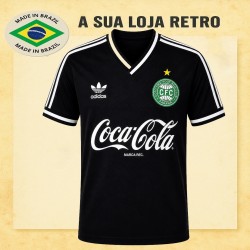 Camisa retrô Coritiba comemorativa preta coca cola