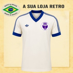 Camisa retrô Pinheiros logo branca