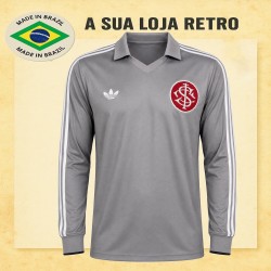 Camisa retrô Internacional goleiro cinza manga 1974