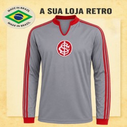 Camisa retrô Internacional Goleiro Cinza Manga 1974