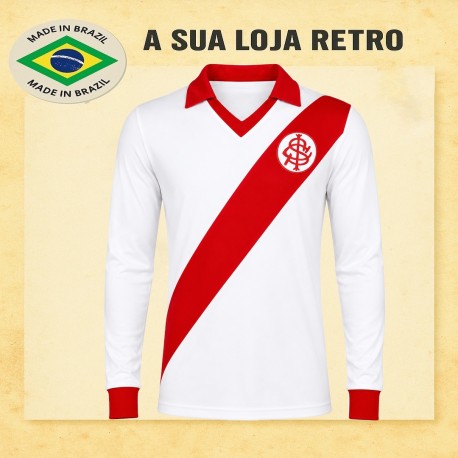  Camisa retrô -1956 Internacional faixa diagonal