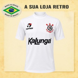 Camisa retrô Corinthians Branca 1985-88 .