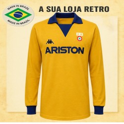 Camisa Retrô Juventus de Turim amarela 83-84