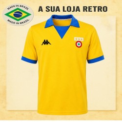 Camisa Retrô Juventus de Turim Amarela 83-84