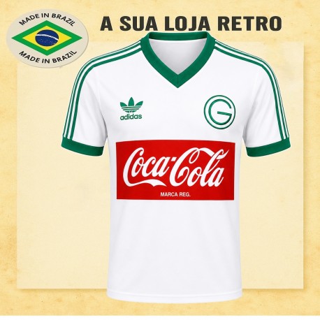 Camisa retro Goiás logo branca 1987