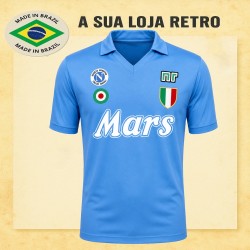 Camisa Retrô Napoli Mars Branco 1988 - ITA