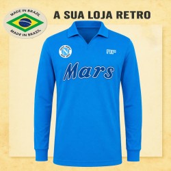 Camisa Retrô Napoli Mars Azul ML 1988 - ITA
