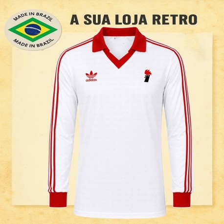 Camisa retrô Bari Branca ML - ITA