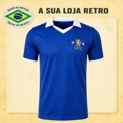 Camisa retrô Chelsea branca 1980 - ENG