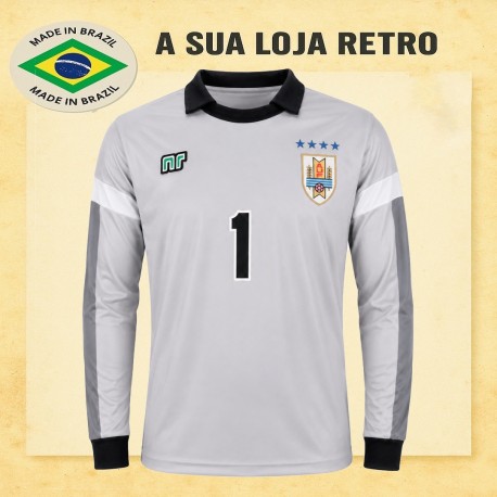 Camisa retrô goleiro Uruguai ML .