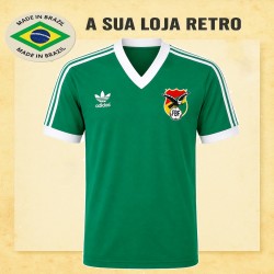 Camisa retrô Bolivia logo verde