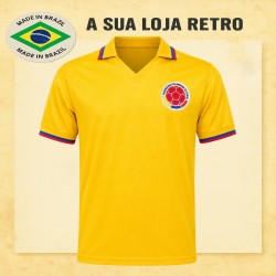 Camisa retrô da Colombia 1984